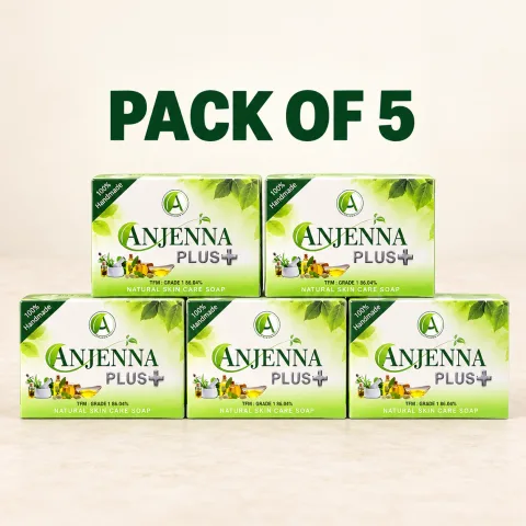 Anjenna Plus Natural Skin Care Soap — pack of 5