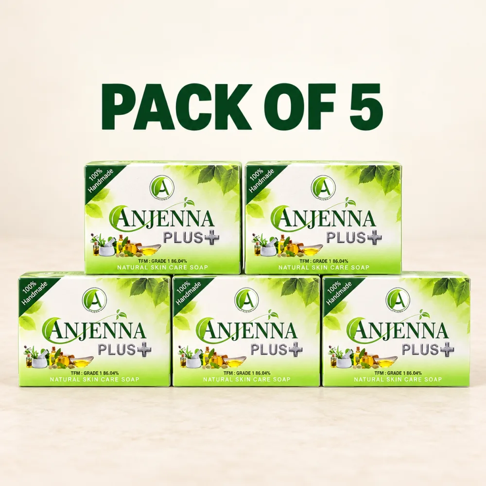 Anjenna Plus Natural Skin Care Soap — pack of 5