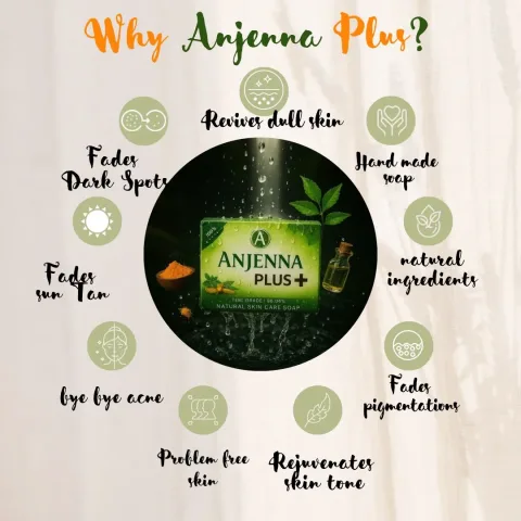 Why Anjenna Plus: fades dark spots, revives dull skin, handmade with natural ingredients